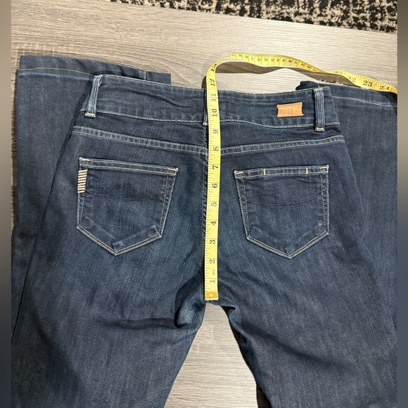 PAIGE Dark Blue Flare Jeans - Picture 15 of 17